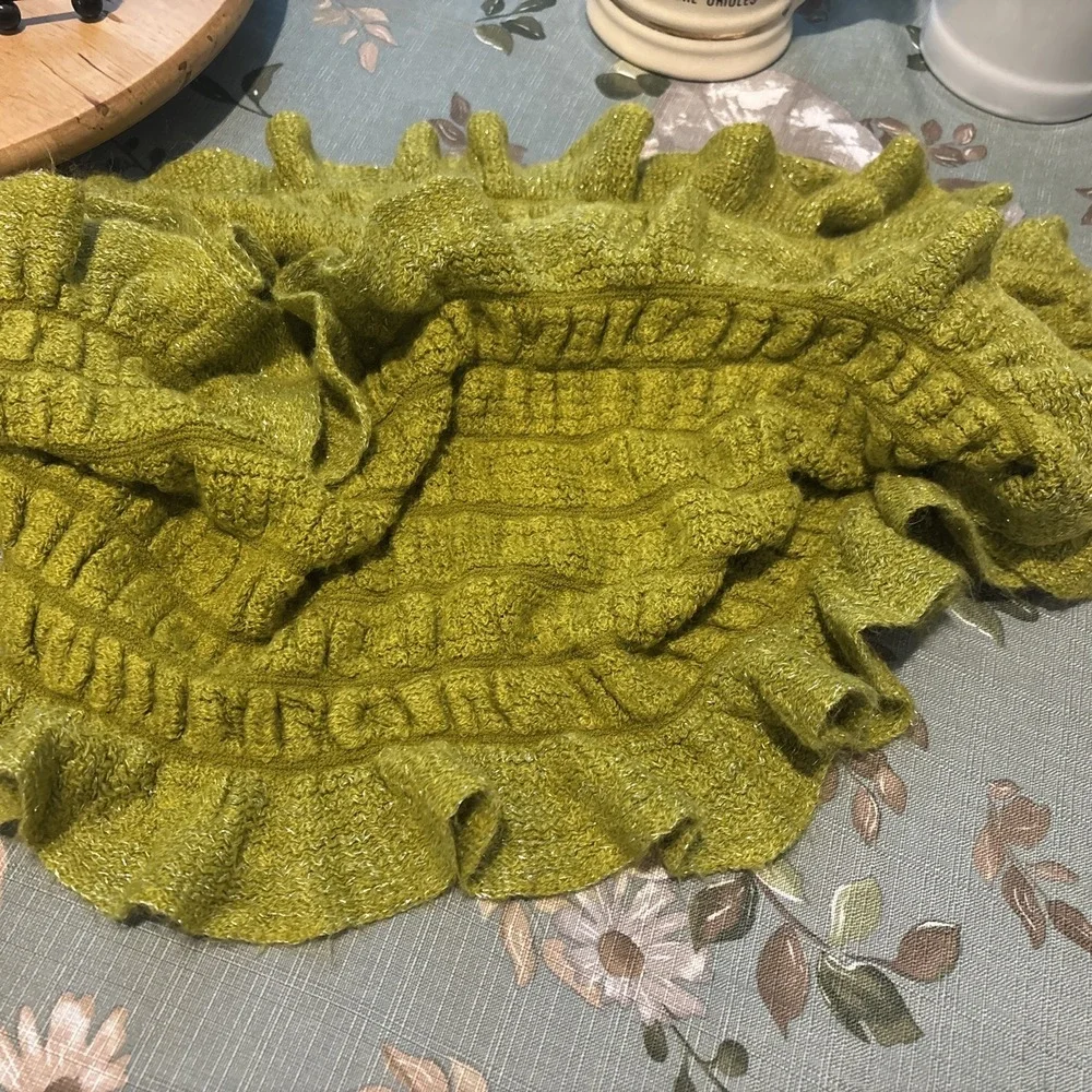 N/A green knit